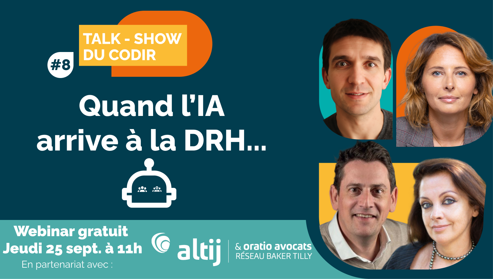 Conférence en ligne Talk-show du CoDir IA et RH